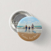 Aangepaste foto- en tekstknop Eigen ontwerp Ronde Button 3,2 Cm (Voorkant /achterkant)