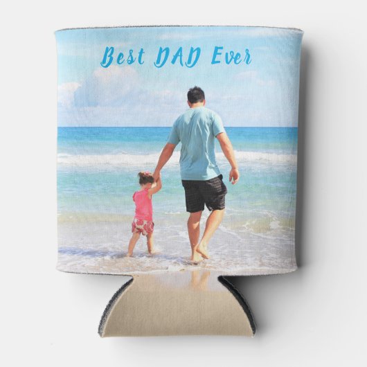 Aangepaste foto- en tekstKoelbox - Beste DAD ooit Blikjeskoeler (Voorkant)