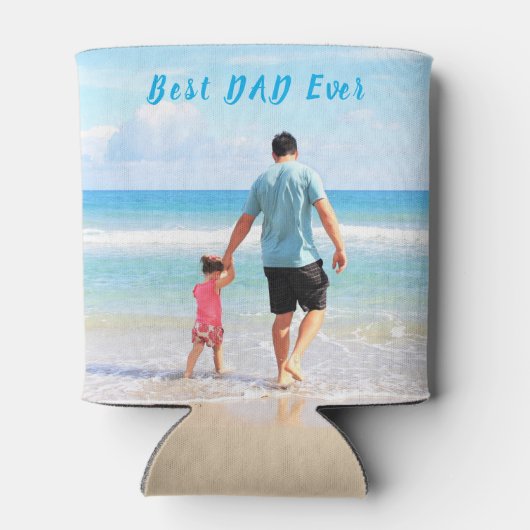 Aangepaste foto- en tekstKoelbox - Beste DAD ooit Blikjeskoeler (Achterkant)