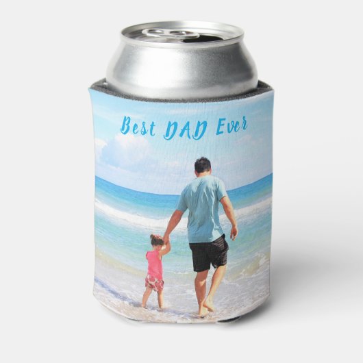 Aangepaste foto- en tekstKoelbox - Beste DAD ooit Blikjeskoeler (Blikje Achterkant)
