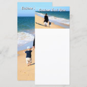 Aangepaste foto- en tekstmenu's Uw eigen ontwerp Menu (Voorkant / Achterkant)