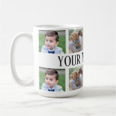 Aangepaste foto- en tekstmok, persoonlijke foto-mo koffiemok (Links)