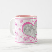 Aangepaste foto- en tekstMok voor Marry Me proposa Tweekleurige Koffiemok (Voorkant links)