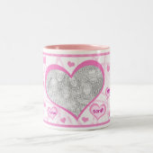 Aangepaste foto- en tekstMok voor Marry Me proposa Tweekleurige Koffiemok (Center)