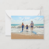 Aangepaste foto- en tekstnotitie Kaart van uw eige Notitiekaartje (Achterkant)