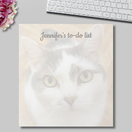 Aangepaste foto- en tekstnotitieblok notitieblok