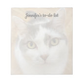 Aangepaste foto- en tekstnotitieblok notitieblok (Voorkant)