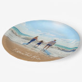 Aangepaste foto- en tekstpapier Borden Uw eigen on Papieren Bordje (Gekanteld)