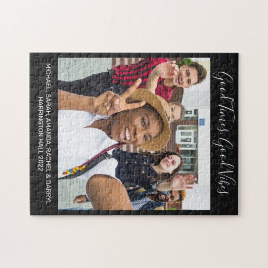 Aangepaste foto- en tekstpuzzel legpuzzel (Horizontaal)