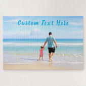 Aangepaste foto- en tekstpuzzel legpuzzel (Horizontaal)