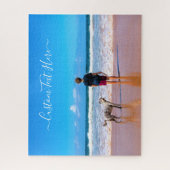 Aangepaste foto- en tekstpuzzel Uw eigen ontwerp Legpuzzel (Verticaal)