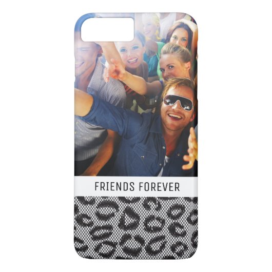 Aangepaste foto- en tekstruimte met luipspatroon Case-Mate iPhone case (Achterkant)