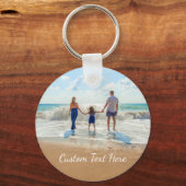 Aangepaste foto- en tekstSleutelhanger - Uw eigen Sleutelhanger (Achterkant)