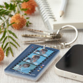 Aangepaste foto- en tekstSleutelhangers Sleutelhanger (Voorkant Rechts)