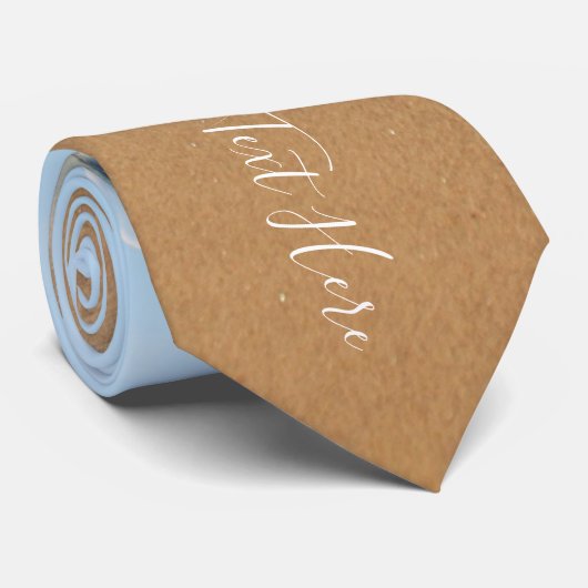 Aangepaste foto- en tekstStropdas - Uw eigen ontwe Stropdas (Opgerold)