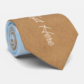 Aangepaste foto- en tekstStropdas Uw zomerontwerp Stropdas (Opgerold)