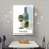 Aangepaste foto- en tekstversoepeling Rood wijnfle