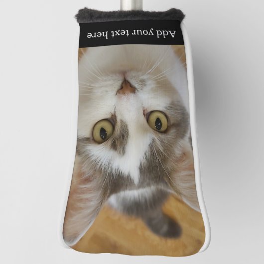 Aangepaste foto- en tekstverwerker golfheadcover (Draai 90)