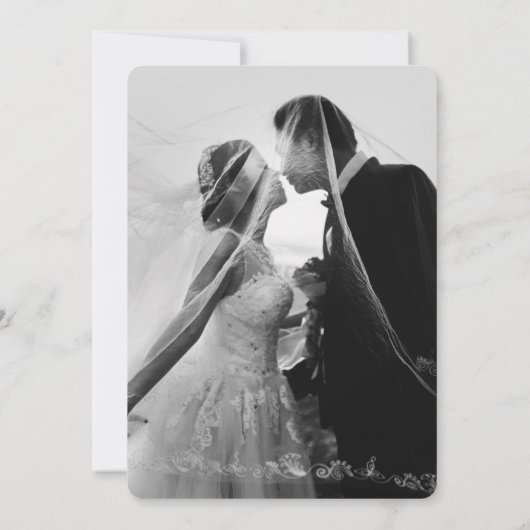 Aangepaste foto  Engels herenhuis bruiloft Kaart (Achterkant)