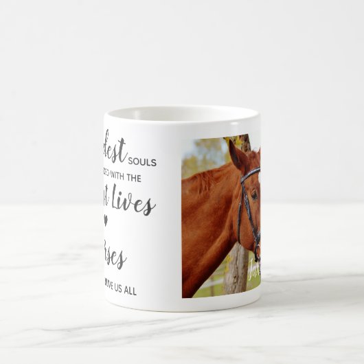 Aangepaste foto Equine Memorial Horse Koffiemok (Center)