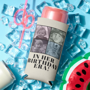 Aangepaste foto Eras verjaardagsfeestje Seltzer Blikjeskoeler