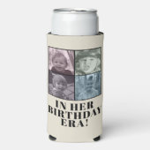 Aangepaste foto Eras verjaardagsfeestje Seltzer Blikjeskoeler (Seltzer Voorkant)