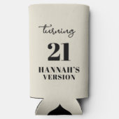 Aangepaste foto Eras verjaardagsfeestje Seltzer Blikjeskoeler (Achterkant)