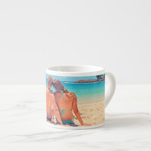 Aangepaste foto espresso cup uw eigen ontwerp espresso kop (Voorkant rechts)