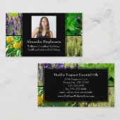 Aangepaste Foto Essential Oils Business Consultant Visitekaartje (Voorkant / Achterkant)
