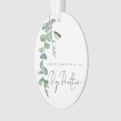 Aangepaste foto Eucalyptus 1e kerstBig Brother Ornament (voorkant)