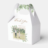 Aangepaste foto Eucalyptus Botanical Foliage Wedde Bedankdoosjes (Voorkant Zijde)