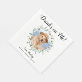 Aangepaste foto Eucalyptus Dog Weddenschap Open Ba Servet (Hoek)