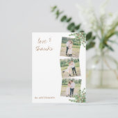 Aangepaste foto Eucalyptus Foliage Weddenschap Bed Briefkaart (Staand voorkant)