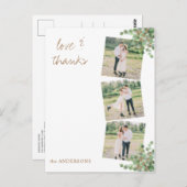 Aangepaste foto Eucalyptus Foliage Weddenschap Bed Briefkaart (Voorkant / Achterkant)