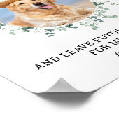 Aangepaste foto Eucalyptus Pet Weddenschap Gast Bo Poster (Hoek)