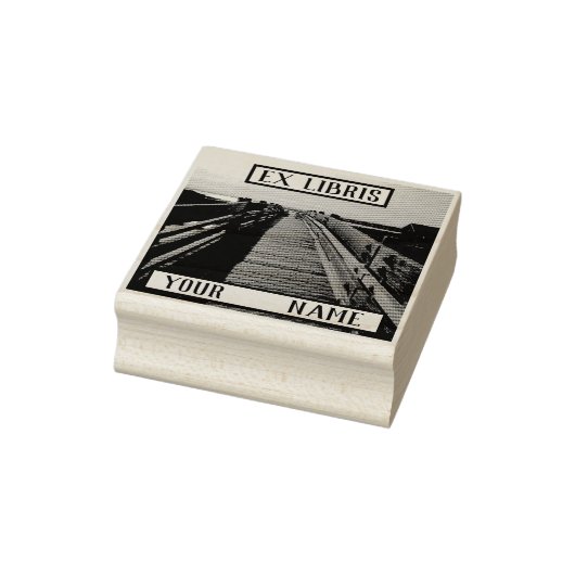Aangepaste foto Ex Libris Bookplate Rubberstempel (Stempel)