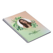 Aangepaste foto exotische bladeren notitieboek (Rechterzijde)