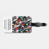 Aangepaste foto exotische vogels bagagelabel (Achterkant horizontaal)