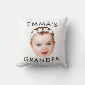 Aangepaste Foto Face Mom Oma Opa Verjaardag Kussen (Voorkant)