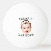 Aangepaste Foto Face Mom Oma Opa Verjaardag Pingpongbal (Voorkant)