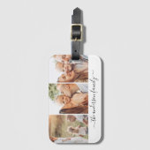 Aangepaste foto familie bagage bagagelabel (Voorkant (verticaal))