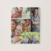 Aangepaste foto familie collage eenvoudig elegante