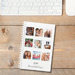 Aangepaste foto familie collage monogram 2025 planner<br><div class="desc">Maak je eigen unieke familiefilm als cadeau voor je moeder, vrouw of jezelf. Gebruik vier, negen van uw favoriete foto's van uw familie, vrienden, droomreisbestemming of huisdier! Pas een naam en een jaar aan en voeg deze toe. De naam wordt geschreven met een modern handgeschreven stijlmanuscript met letters. Witte achtergrond,...</div>