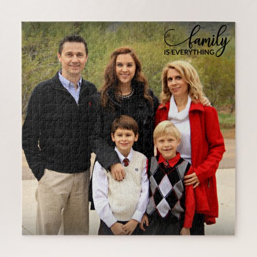 Aangepaste foto | Familie is alles legpuzzel (Verticaal)