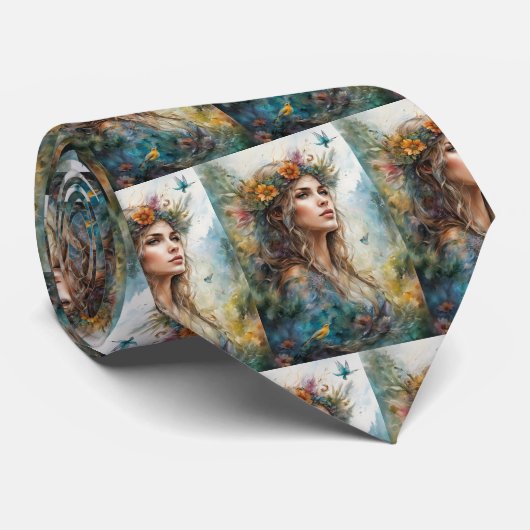 Aangepaste Foto Familie Necktie Stropdas (Opgerold)