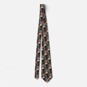 Aangepaste Foto Familie Necktie Stropdas (Achterkant)