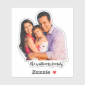 Aangepaste foto familie sticker (Vel)