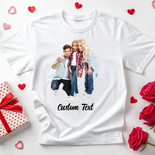 Aangepaste foto Familie Verjaardag Afbeelding Maak T-shirt