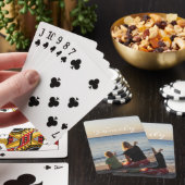 Aangepaste Foto Familie Vrienden Vrouw Script Pokerkaarten (Insitu)