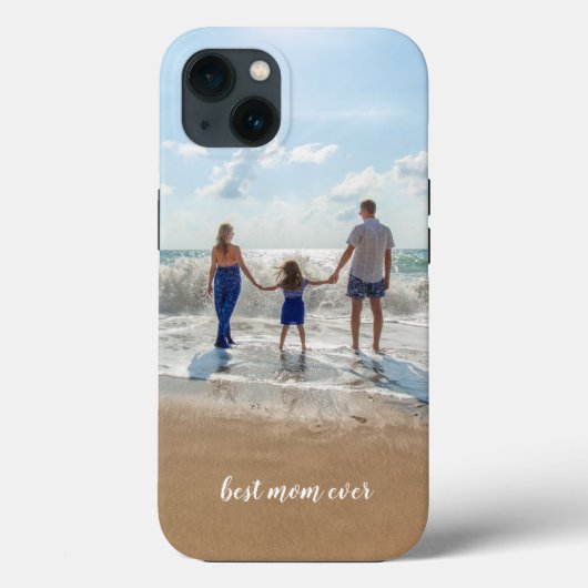 Aangepaste foto Familienaam Beste mama ooit Case-Mate iPhone Case (Achterkant)